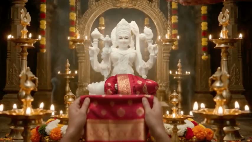 Aruṇakucottarīyam The Red Upper Cloth is offered To The Divine Mother.