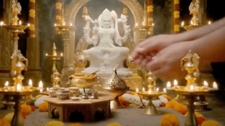 Candanāgaru Kuṅkuma Vilepanaṁ The Divine Vigraha Of Maa Is Anointed with celestial fragrant preparations such as sandalwood, agarwood, kuṅkuma, musk, camphor, kastūrī and gorocanā.