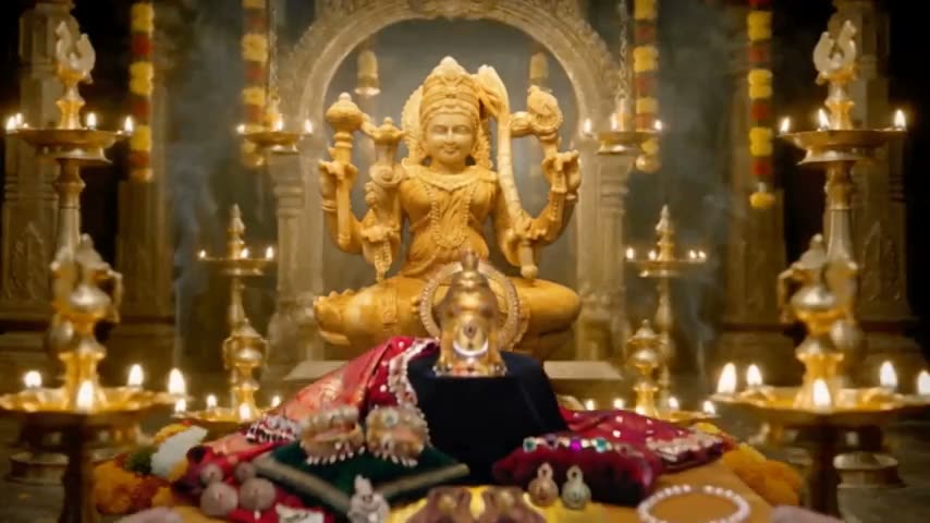 Bhūṣaṇa Maṇḍapa Praveśam The Divine Mother Enters The Chamber Of Ornaments.
