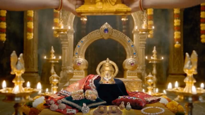 Bhūṣaṇa Maṇḍapa Maṇipīṭhopaveśanam The Divine Mother Is Seated Upon The Gem Throne Of The Chamber Of Ornaments.