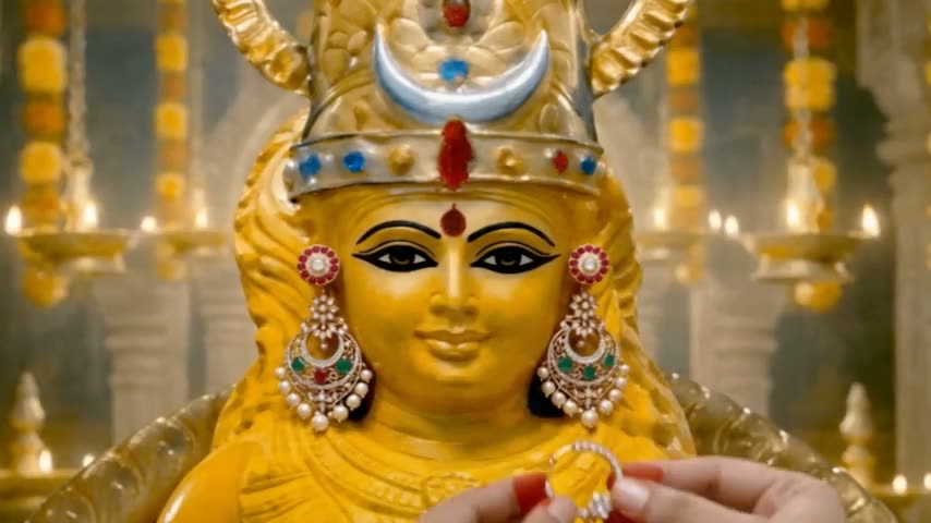 Nāsābharaṇam The Nose Ring is offered To The Divine Mother.