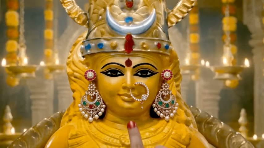 Adharayāvakam Paste Is Applied To The Divine Lips Of Maa.