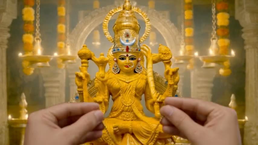 Prathama Bhūṣaṇam The Mangalsutra is offered To The Divine Mother.