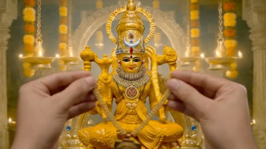 Mahāpadakam The Great Pendant is offered To The Divine Mother.