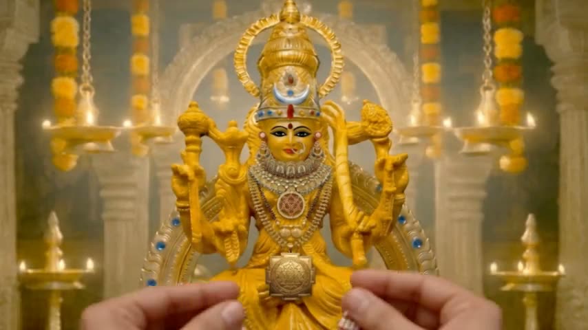 Muktāvalī A Chain Of Pearls is offered To The Divine Mother.