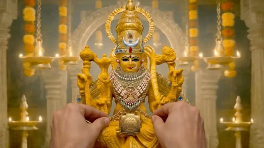 Channavīram The Channaveera Ornaments are offered To The Divine Mother.