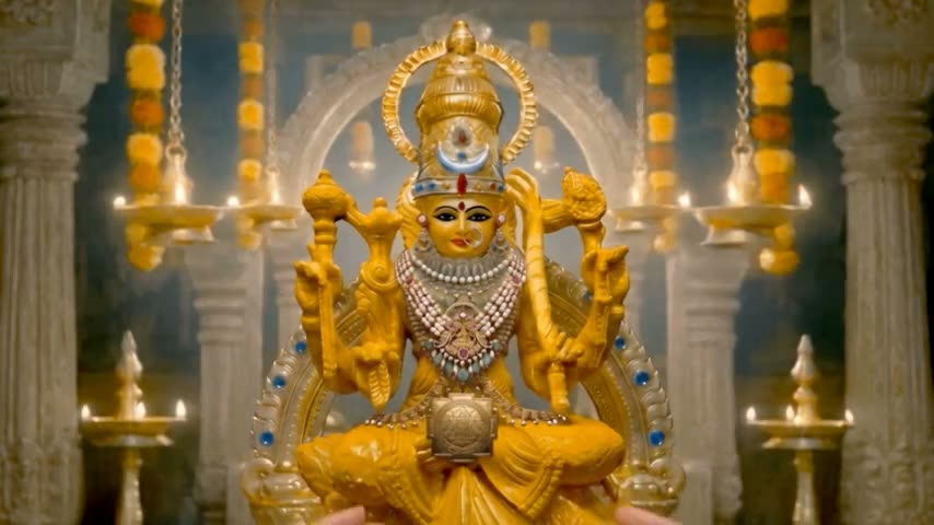 Keyūrayugala Catuṣṭayam The Four Armlets are offered To The Divine Mother.