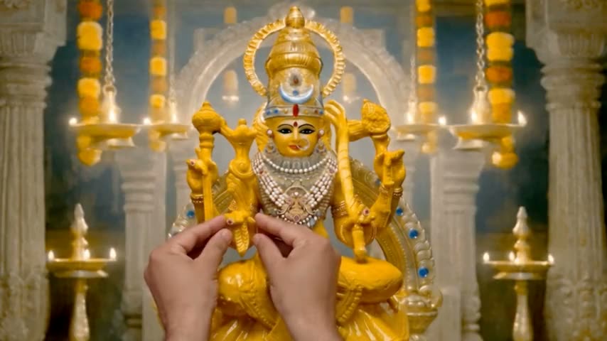 Ūrmikāvalī Rings are offered For The Divine Fingers Of Maa.
