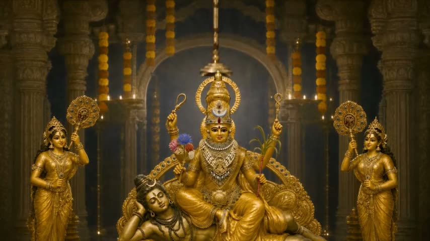 Chatram The Royal Umbrella is offered To The Divine Mother.