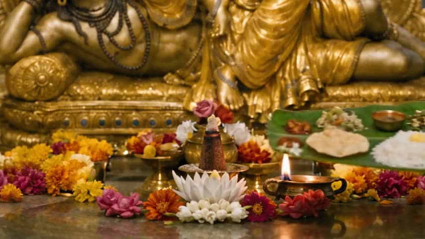 Naivedyam The Sacred Food is offered To The Divine Mother, to seek Divine Blessings.