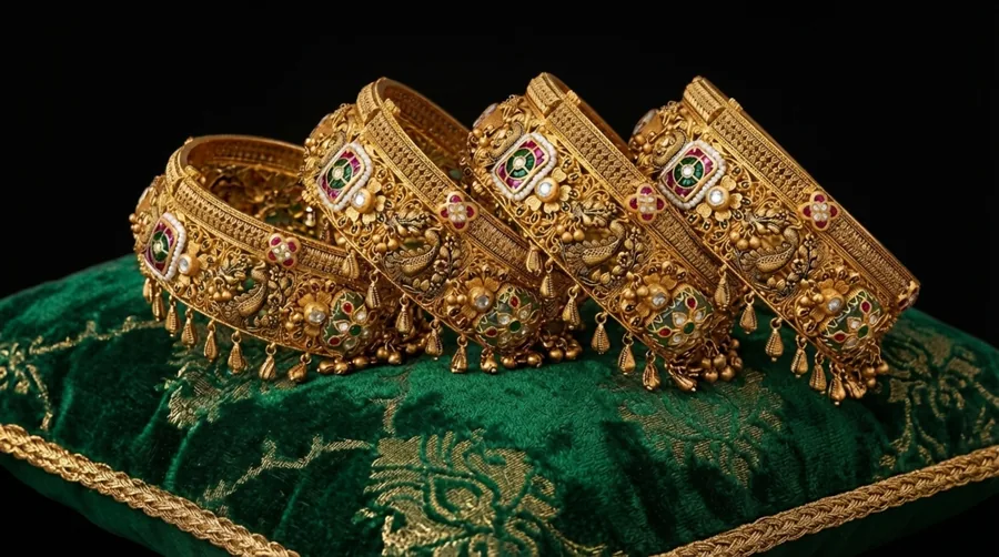 Valayāvalī দিব্য জননীকে কঙ্কণ নিবেদন করা হয়।