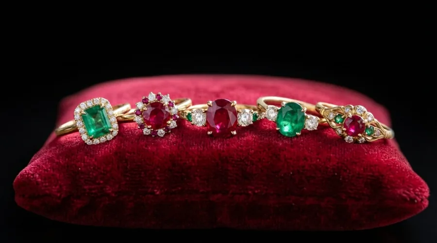 Ūrmikāvalī Rings are offered For The Divine Fingers Of Maa.