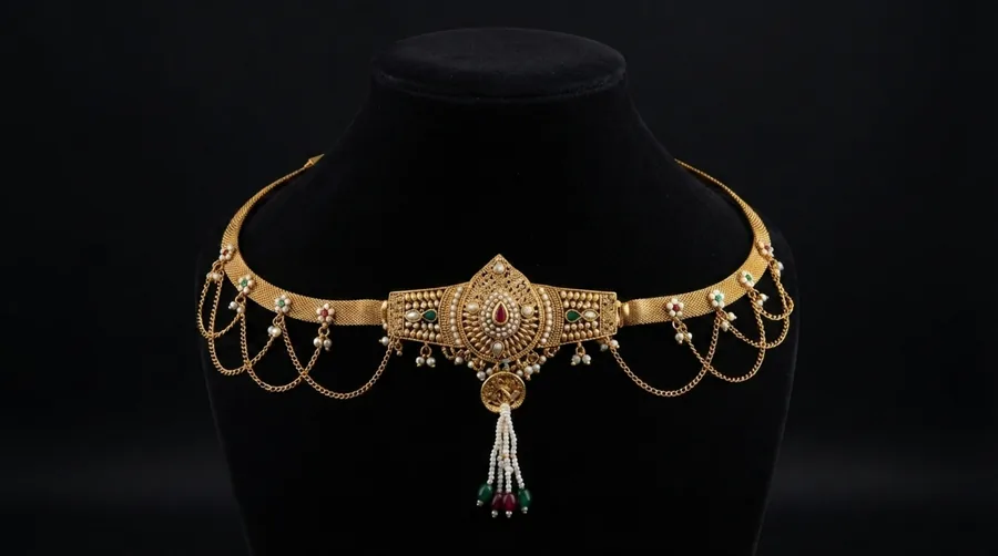 Saubhāgyābharaṇam The Auspicious Waist Ornament is offered To The Divine Mother.