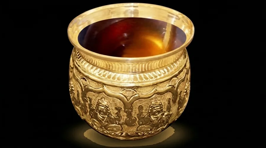 Amṛtāsavacaṣakam The Cup Of Divine Nectar is offered To The Divine Mother.